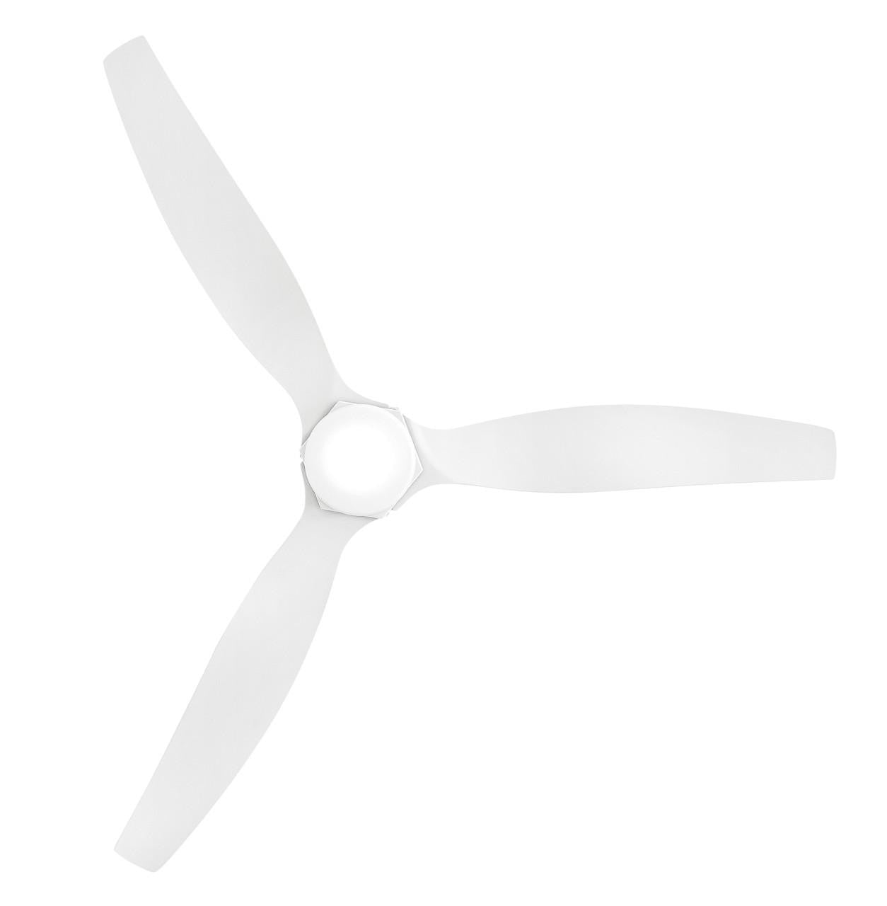 Hinkley Facet 52" LED Smart Fan Weathered Wood 52"W x 12"H Matte Weathered Wood Blade