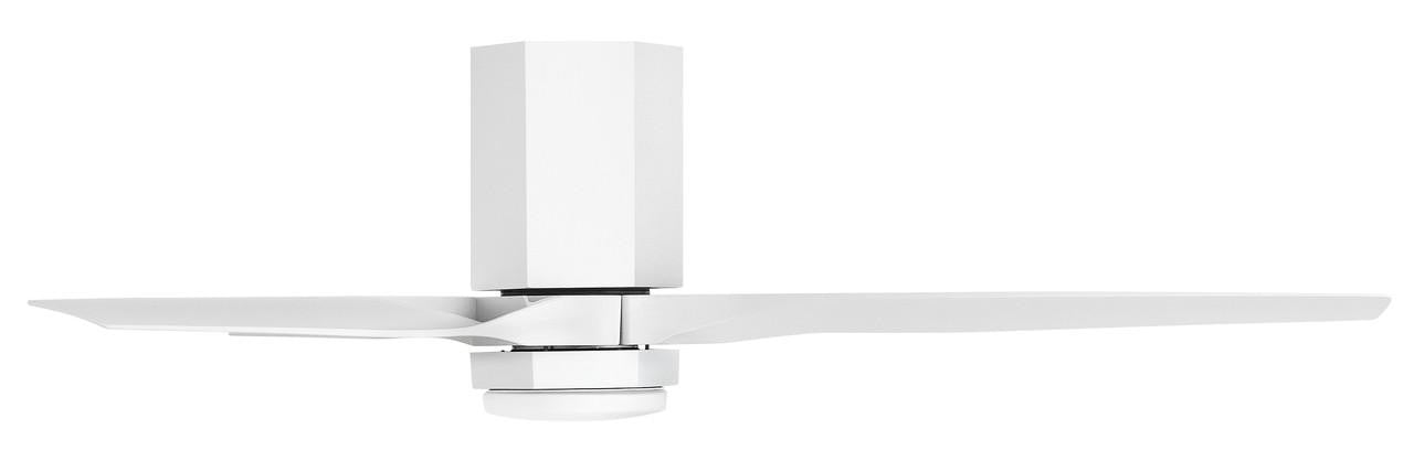 Hinkley Facet 52" LED Smart Fan Weathered Wood 52"W x 12"H Matte Weathered Wood Blade