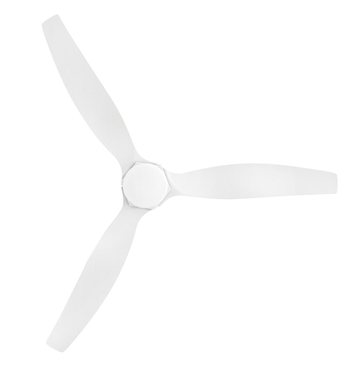 Hinkley Facet 52" LED Smart Fan Weathered Wood 52"W x 12"H Matte Weathered Wood Blade