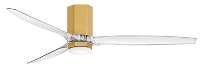 Hinkley Facet 60" LED Smart Fan Heritage Brass