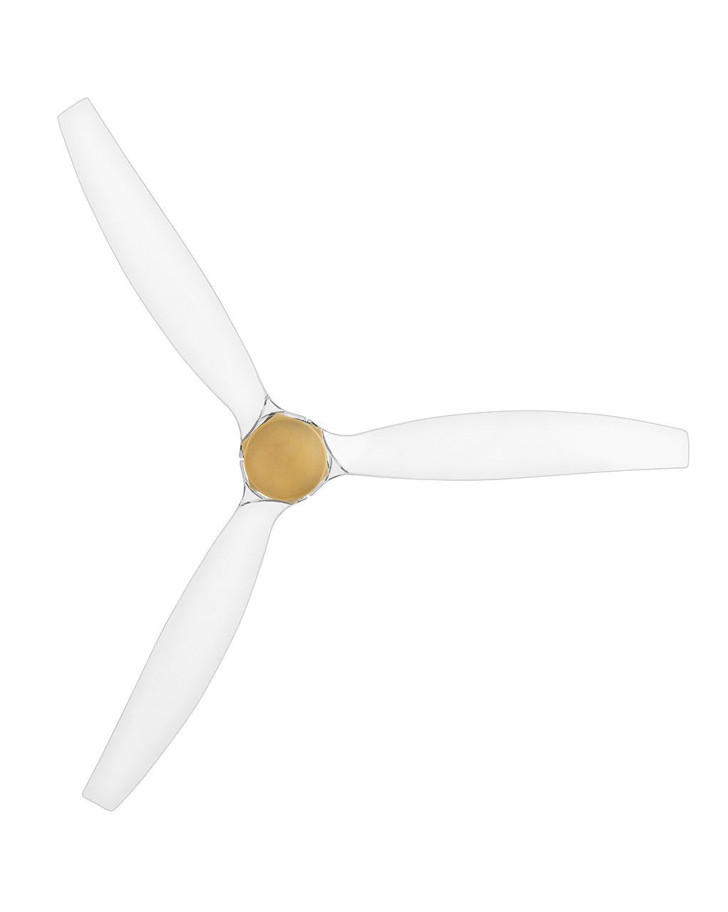 Hinkley Facet 60" LED Smart Fan Heritage Brass