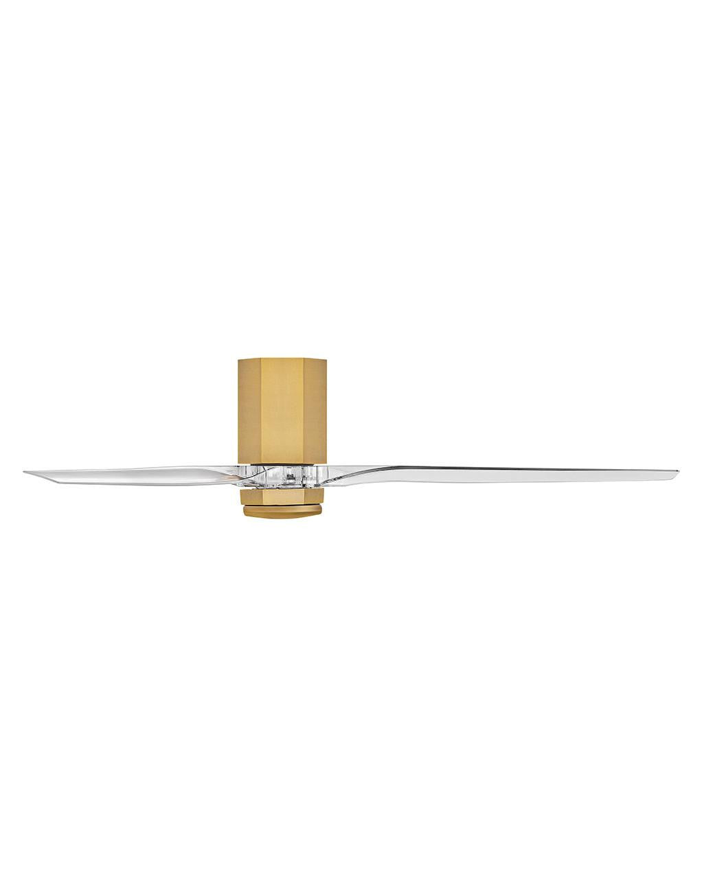 Hinkley Facet 60" LED Smart Fan Heritage Brass