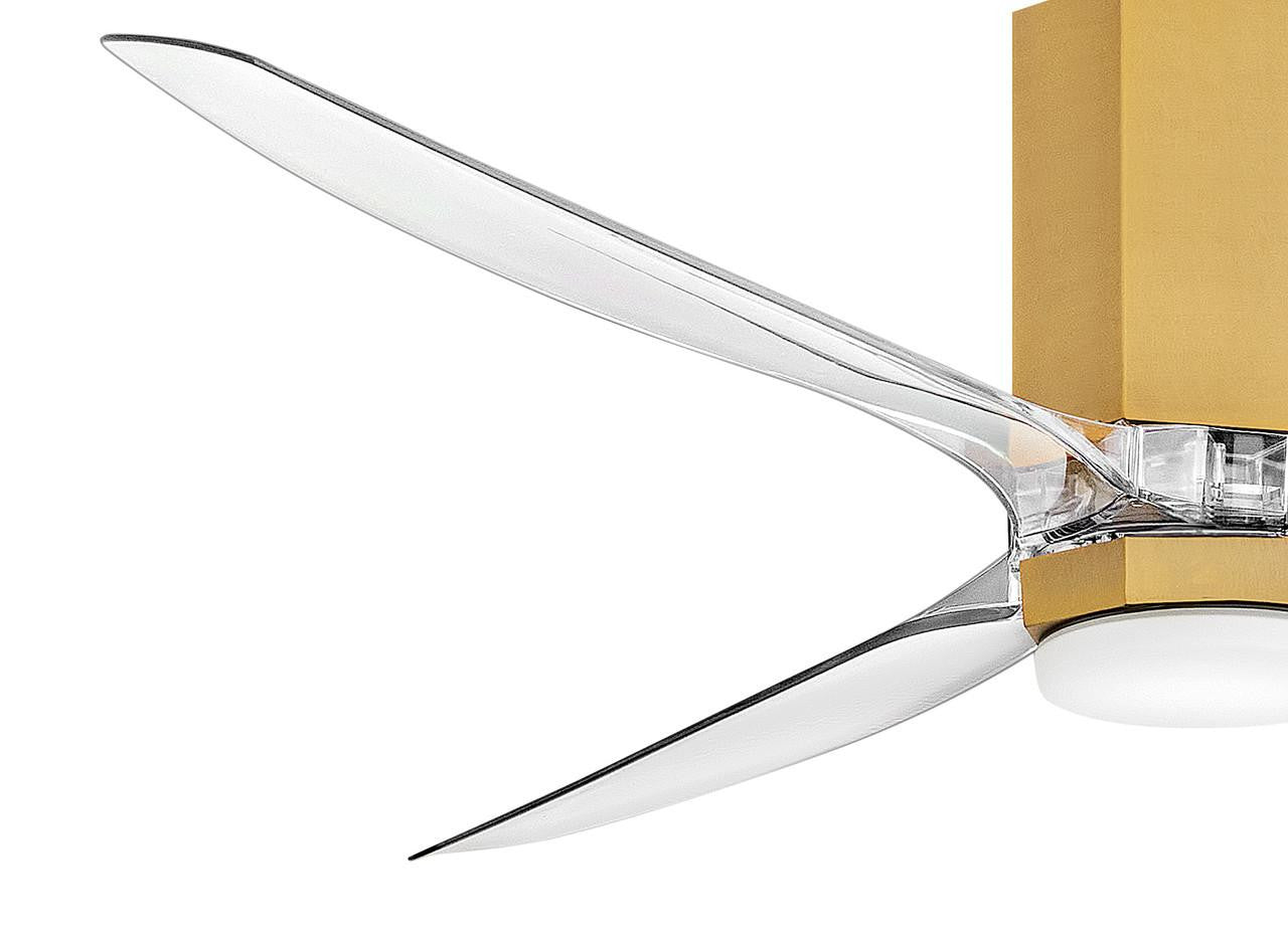 Hinkley Facet 60" LED Smart Fan Heritage Brass