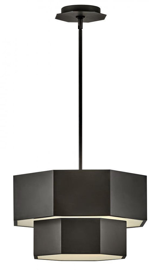 Hinkley Facet Medium Convertible Flush Mount Black Oxide