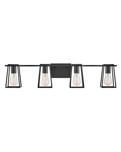 Hinkley Filmore Four Light Vanity Black
