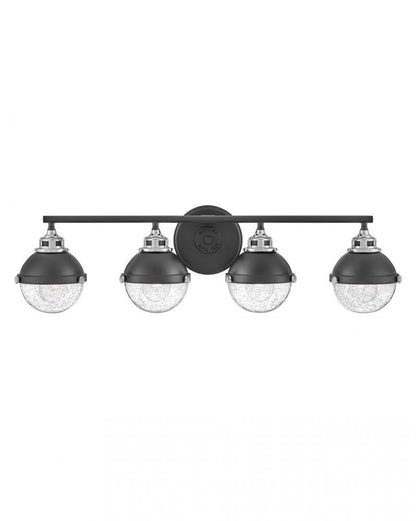 Hinkley Fletcher Bath Vanity Light Black, Steel