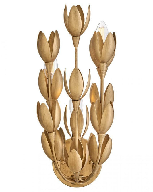 Hinkley Flora Large Sconce Burnished Gold