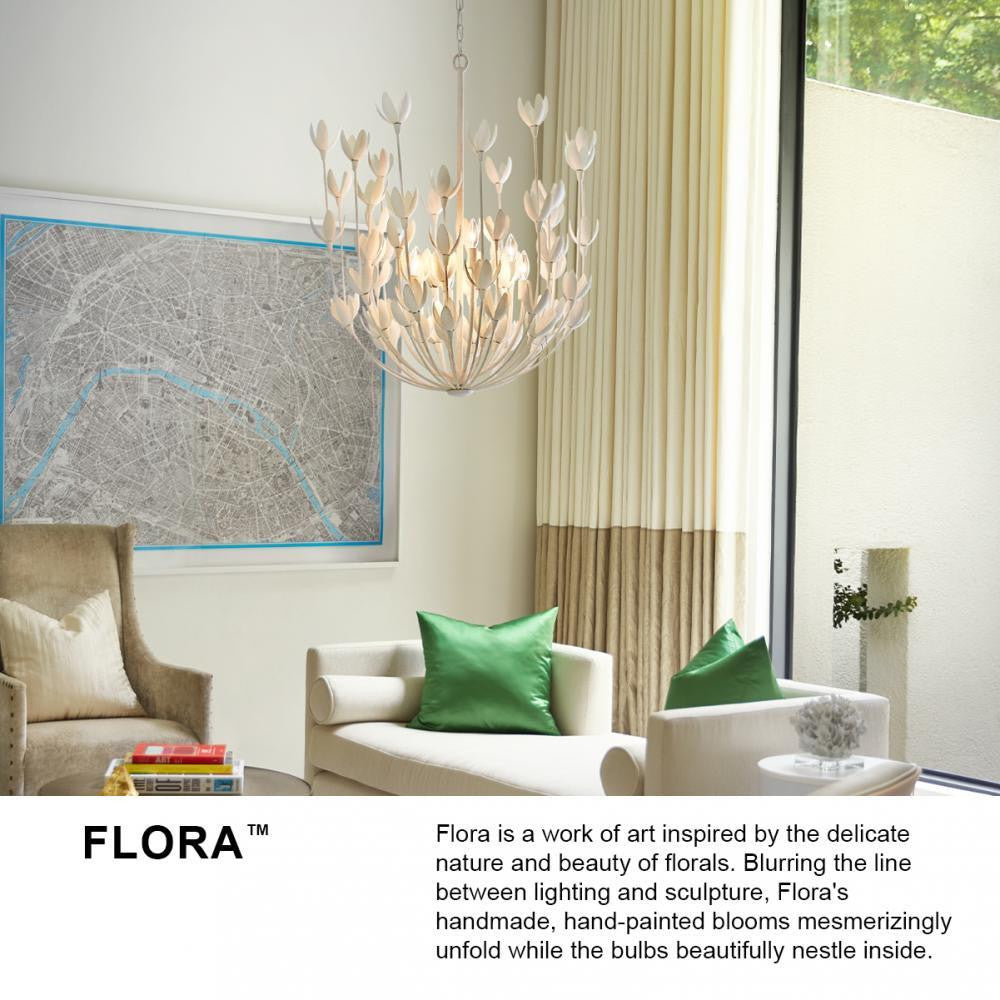 Hinkley Flora Large Sconce Textured Plaster