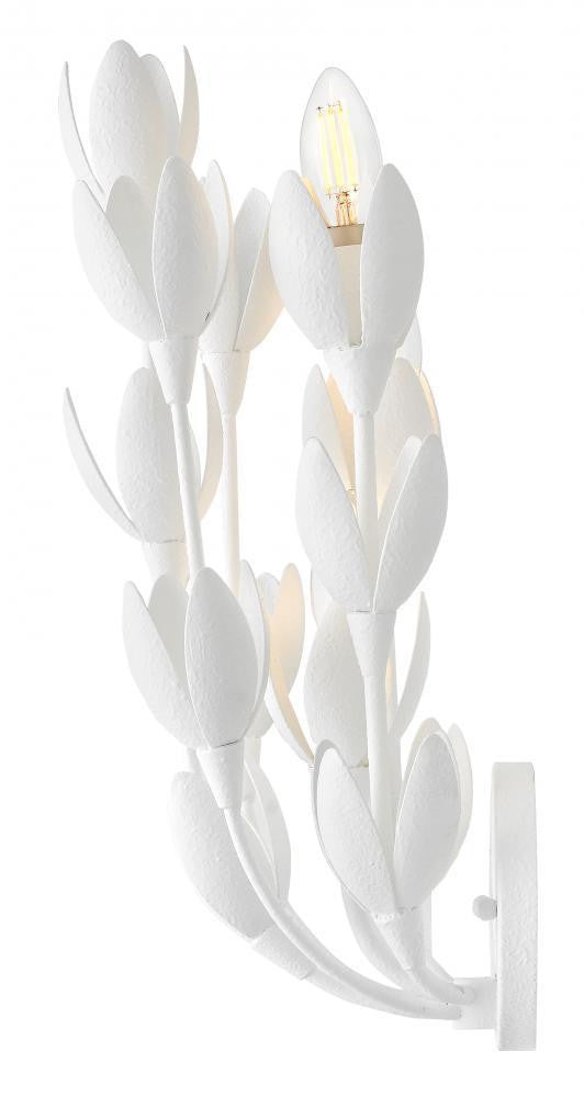 Hinkley Flora Large Sconce Textured Plaster