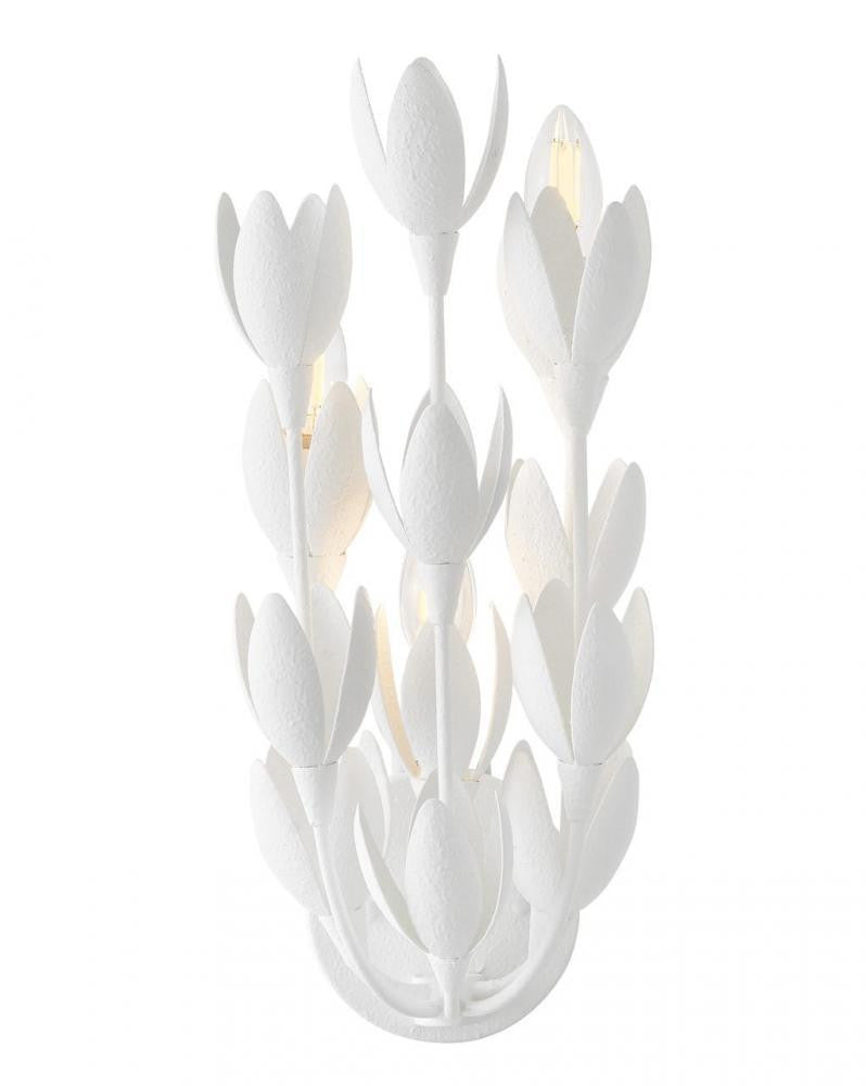 Hinkley Flora Large Sconce Textured Plaster