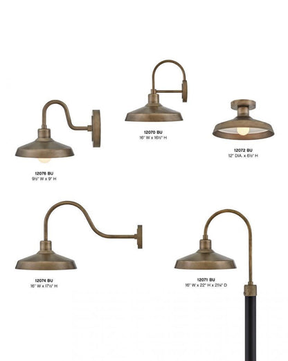 Hinkley Forge Small Wall Mount Barn Light