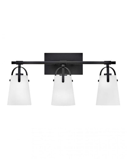 Hinkley Foster Medium Three Light Vanity Black