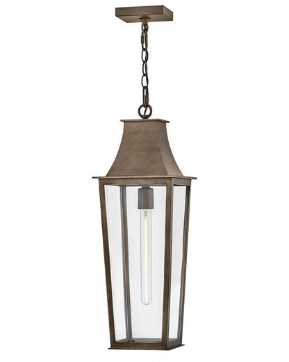 Hinkley Georgetown Large Hanging Lantern Burnished Bronze