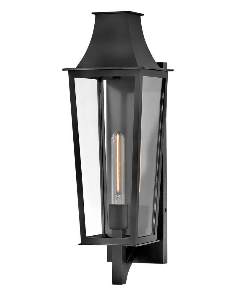 Hinkley Georgetown Large Wall Mount Lantern Black