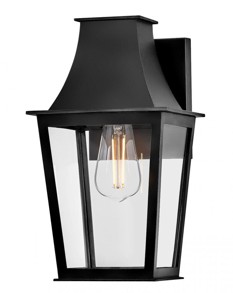 Hinkley Georgian Small Wall Mount Lantern Black