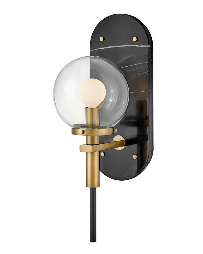 Hinkley Gilda Bathroom Wall Sconce Black, Steel