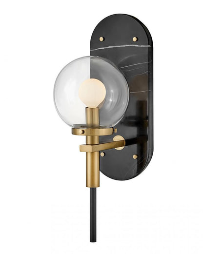 Hinkley Gilda Bathroom Wall Sconce Black, Steel