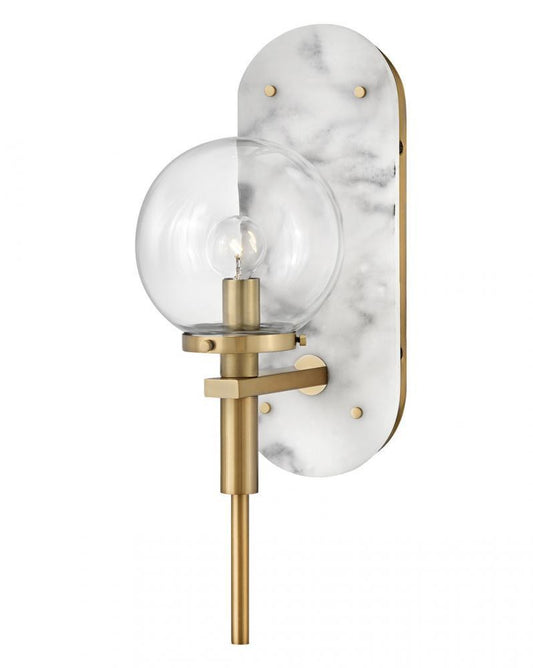 Hinkley Gilda Bathroom Wall Sconce Brass, Steel, Heritage Brass