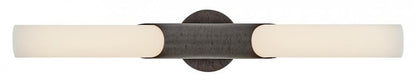 Hinkley Grace Large LED Vanity Textured Black Oxide