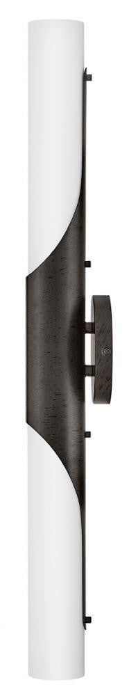 Hinkley Grace Large LED Vanity Textured Heritage Brass