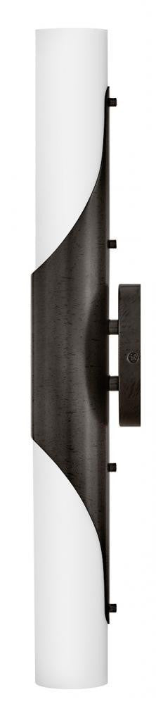 Hinkley Grace Medium LED Vanity Textured Black Oxide