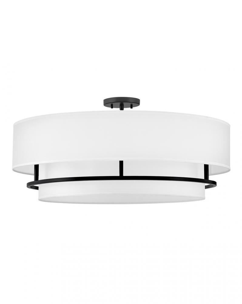 Hinkley Graham Extra Large Convertible Semi-flush Mount Black