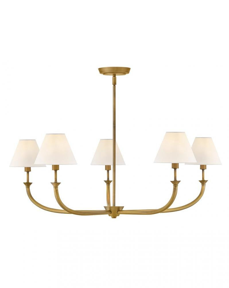 Hinkley Greta Large Formal Chandelier Heritage Brass