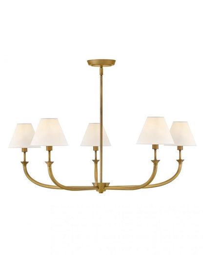 Hinkley Greta Large Formal Chandelier Heritage Brass
