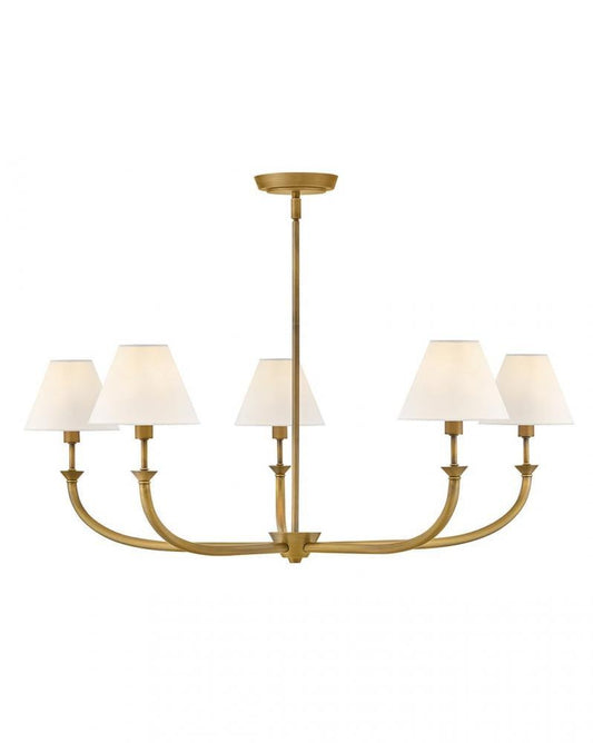 Hinkley Greta Large Formal Chandelier Heritage Brass