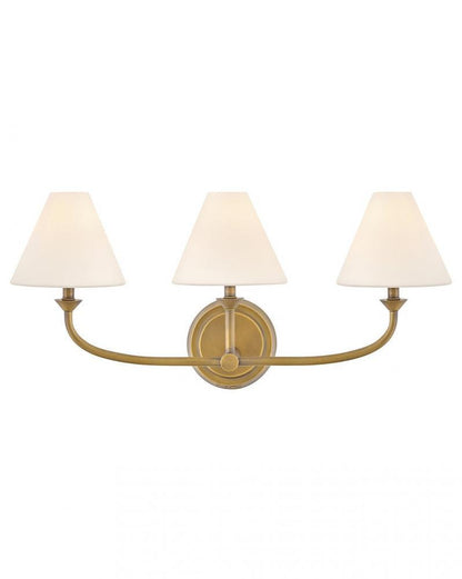 Hinkley Greta Medium Three Light Vanity Heritage Brass