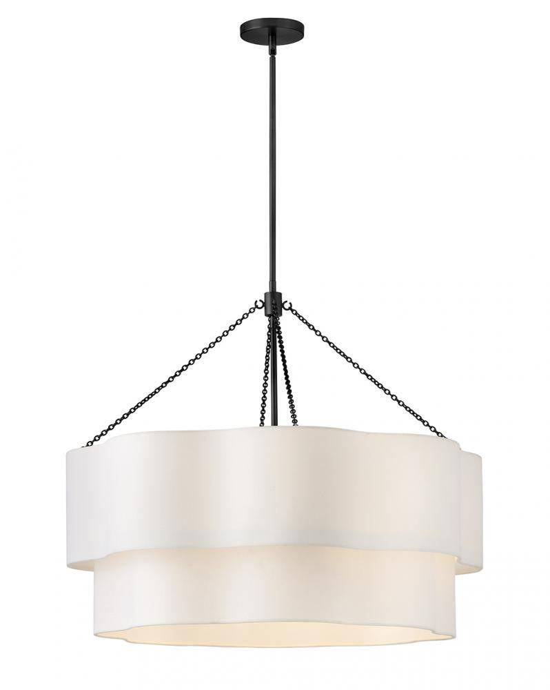 Hinkley Gwen Medium Drum Chandelier Black