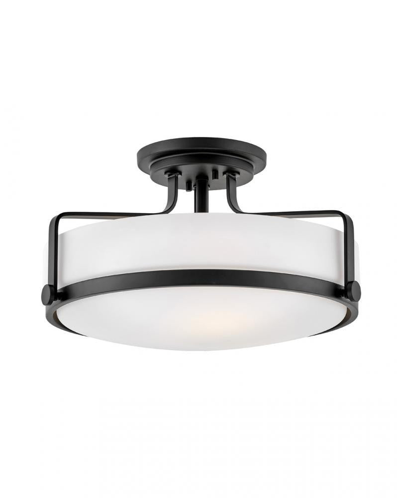 Hinkley Harper Semi-Flush Mount Black
