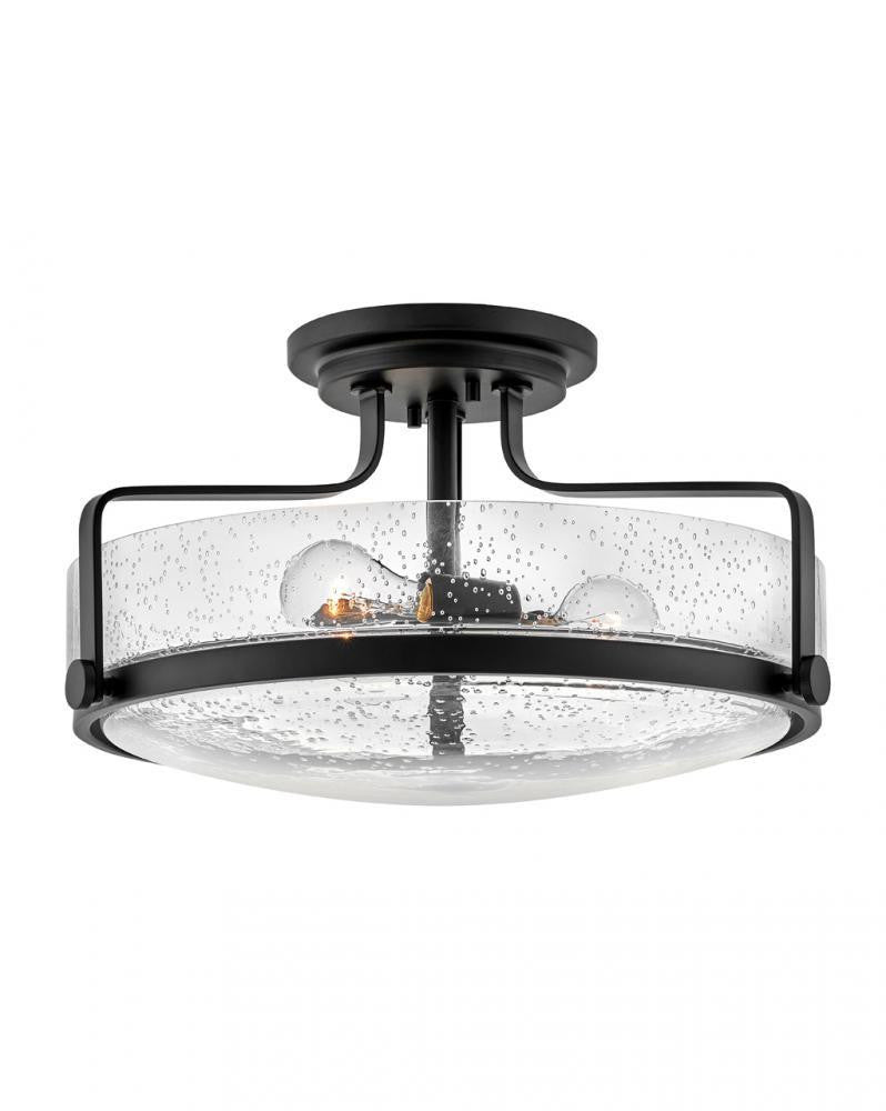 Hinkley Harper Semi-Flush Mount Black