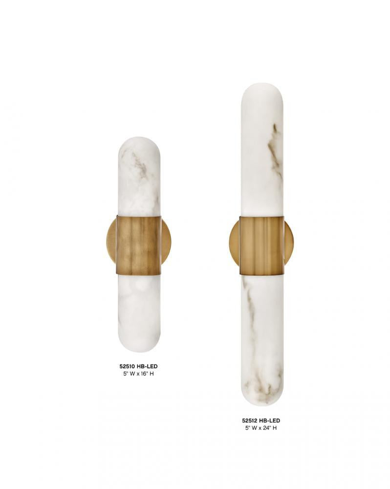 Hinkley Ibiza Large LED Vanity Heritage Brass