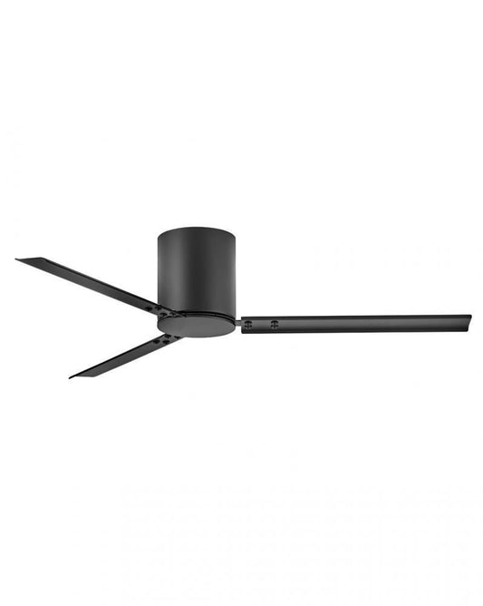 Hinkley Indy Flush Ceiling Fan 3-Blade Steel, Matte Black