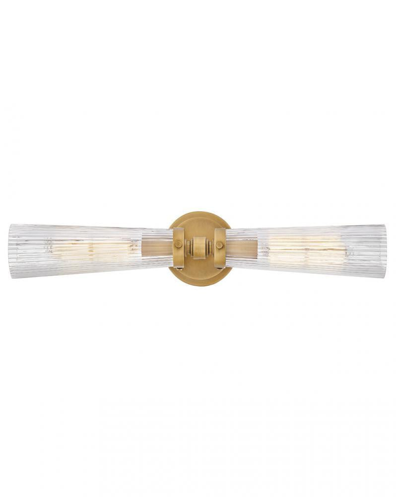 Hinkley Jude Large Two Light Vanity Heritage Brass