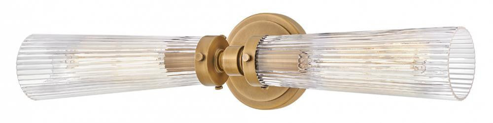 Hinkley Jude Large Two Light Vanity Heritage Brass