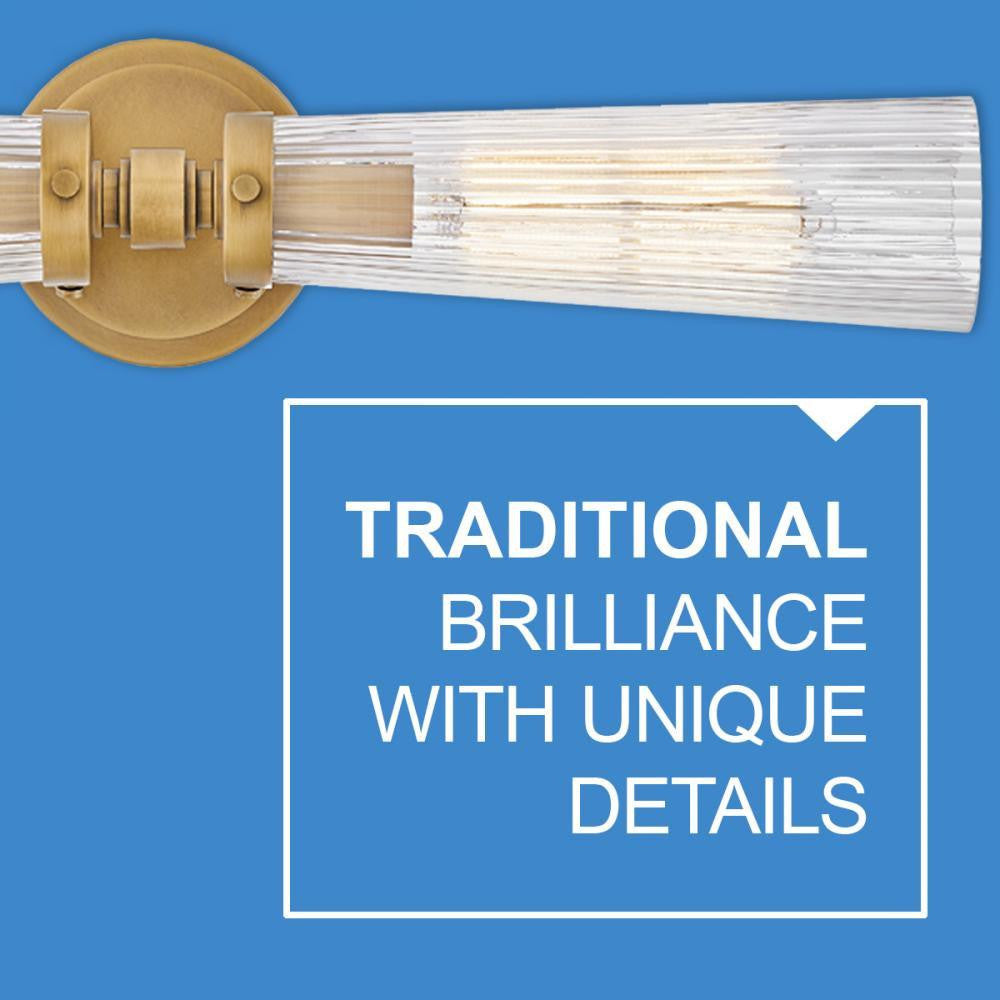 Hinkley Jude Large Two Light Vanity Heritage Brass