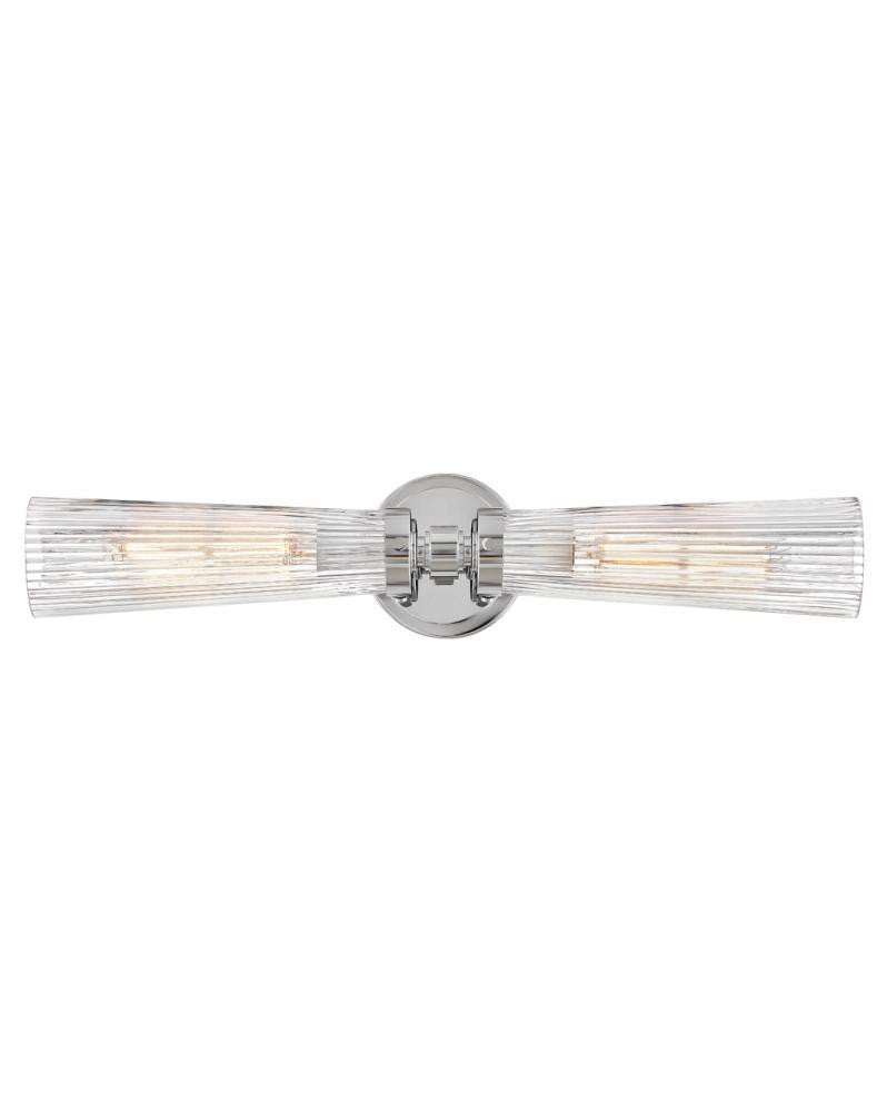 Hinkley Jude Large Two Light Vanity Polished Nickel