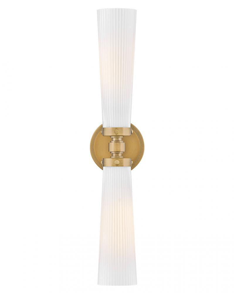 Hinkley Jude Medium Two Light Vanity Heritage Brass