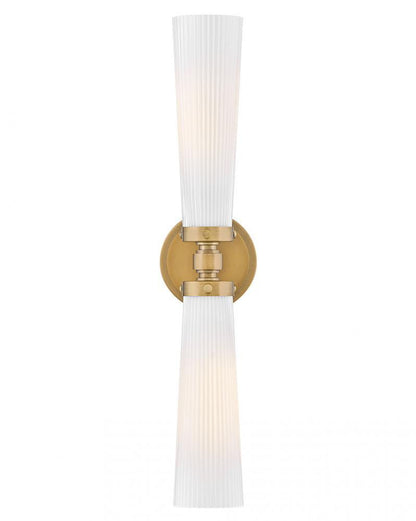 Hinkley Jude Medium Two Light Vanity Heritage Brass