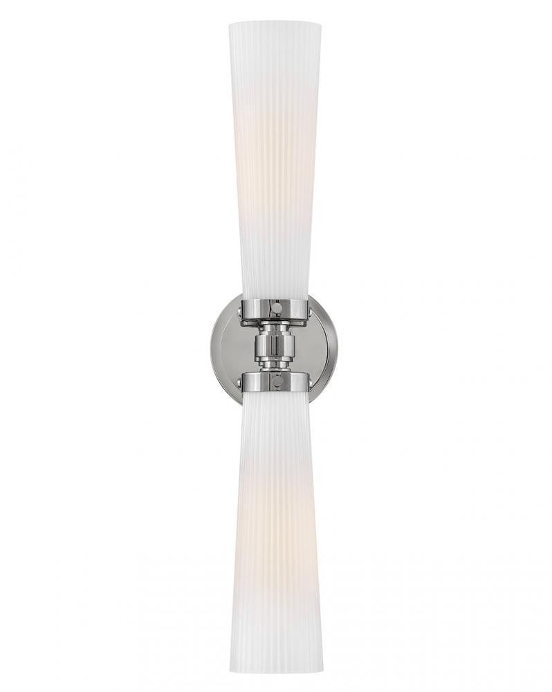 Hinkley Jude Medium Two Light Vanity Polished Nickel