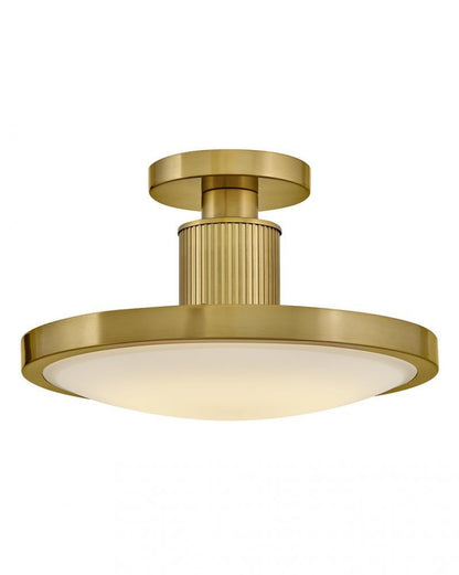 Hinkley Kieran Medium Semi-Flush Mount Lacquered Brass