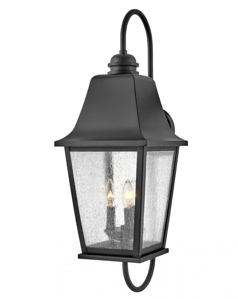 Hinkley Kingston Large Wall Mount Lantern Black