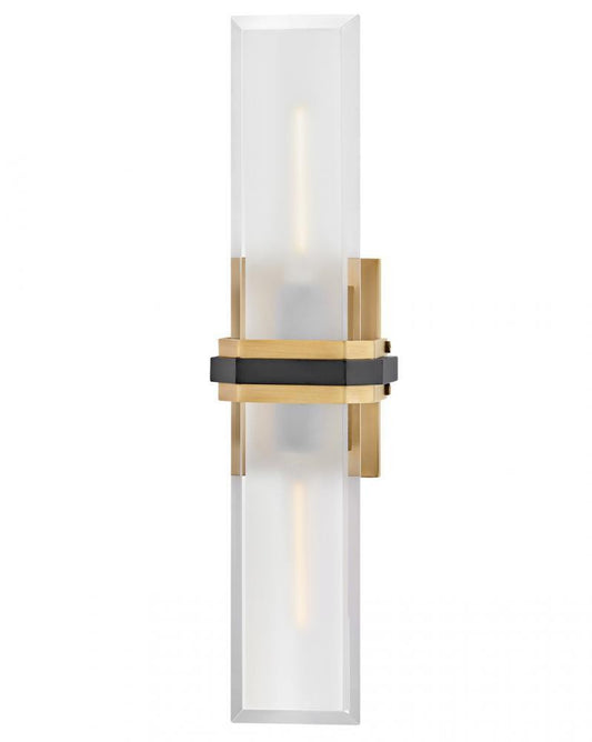 Hinkley Kipton Large Sconce Heritage Brass, Black