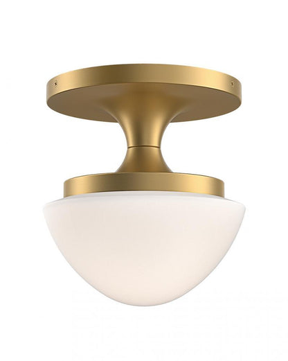 Hinkley Knox Extra Small Semi-Flush Mount Lacquered Brass