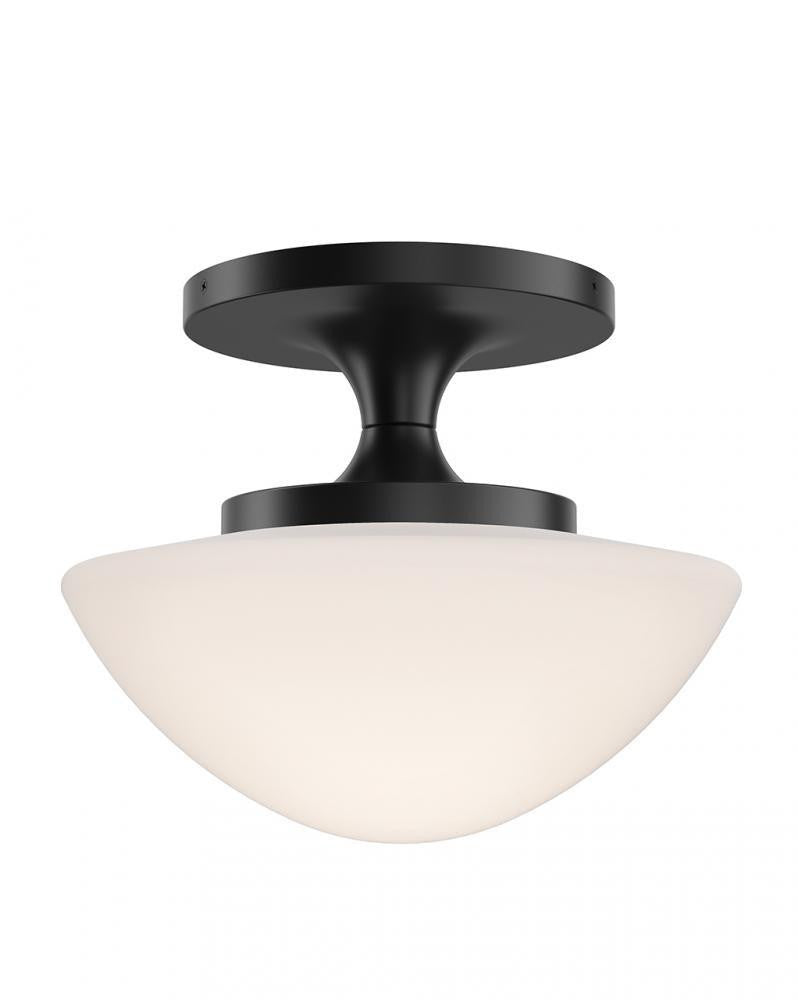 Hinkley Knox Small Semi-Flush Mount Black
