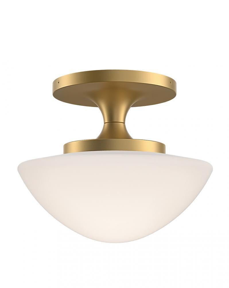 Hinkley Knox Small Semi-Flush Mount Lacquered Brass