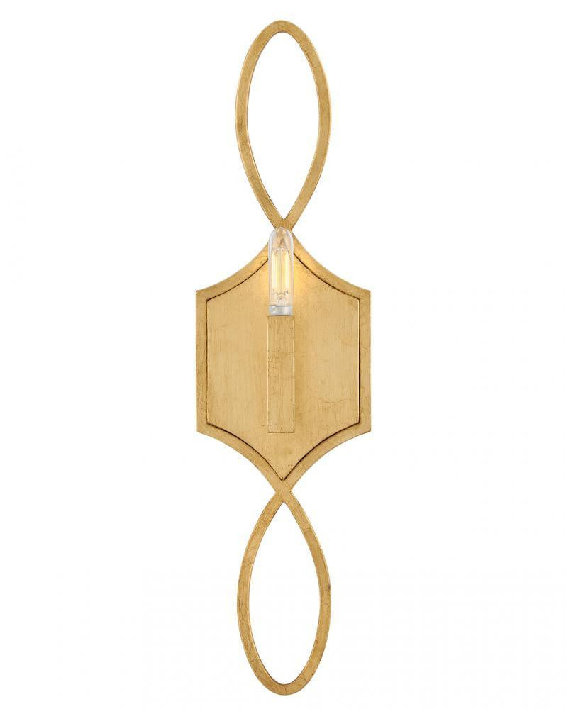 Hinkley Leona Large Sconce Distressed Brass, Gold