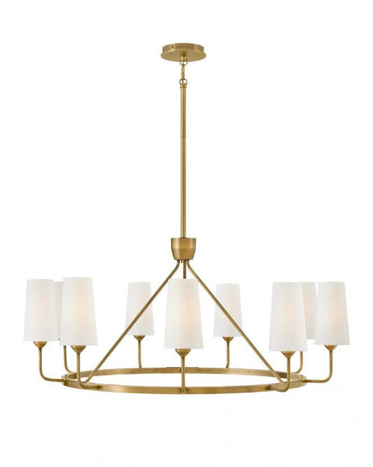 Hinkley Lewis Medium Single Tier Pendant Heritage Brass